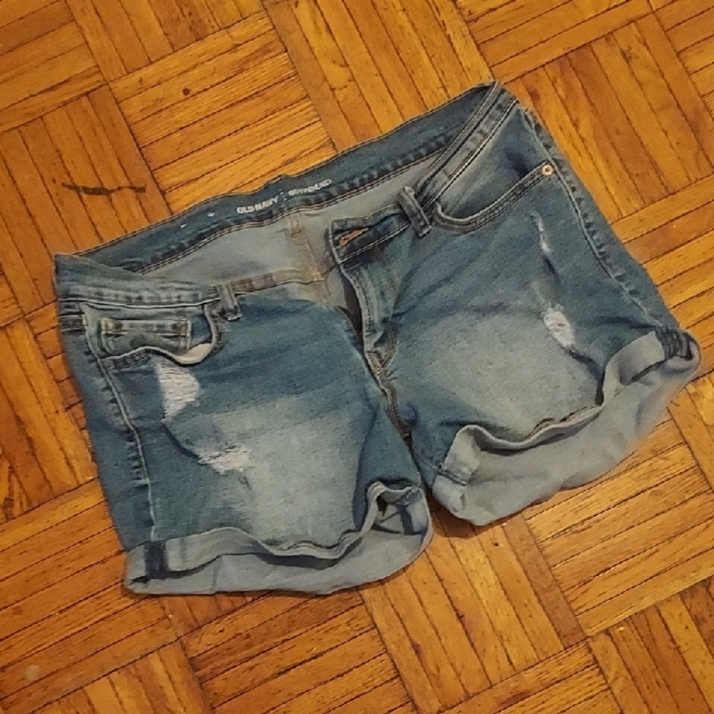 Women's Blue Denim Shorts
